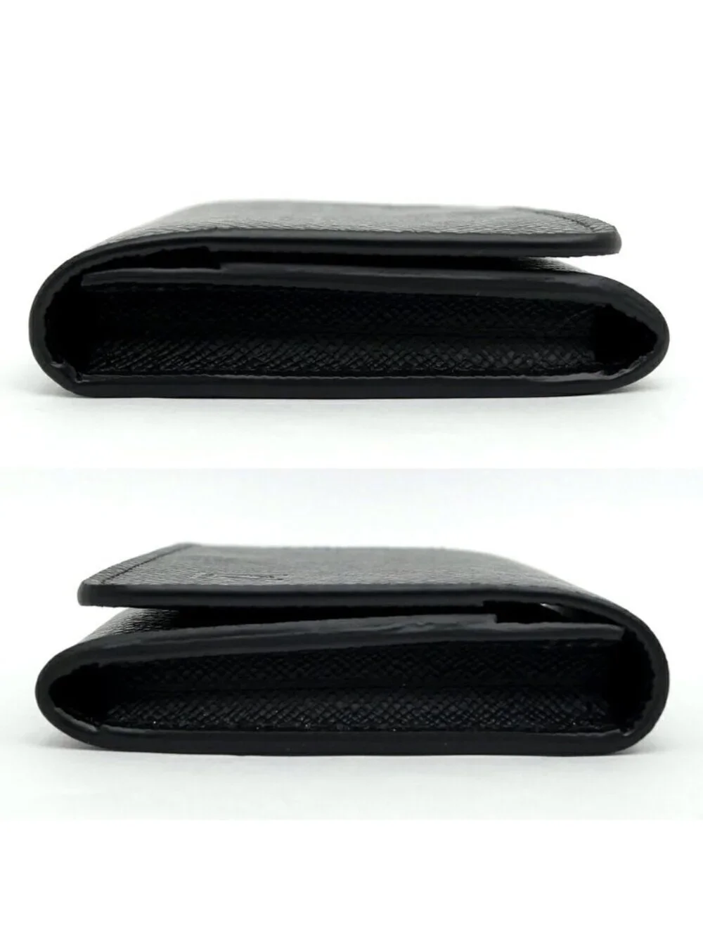 Louis Vuitton Card Case Envelope Business Holder NM Taiga Black